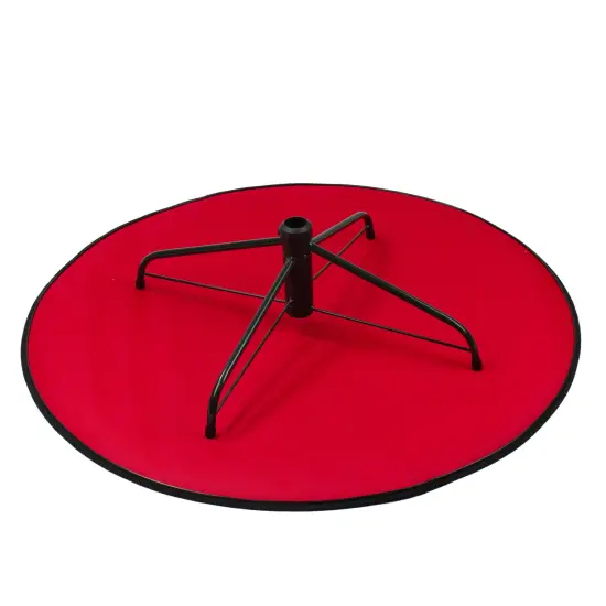 Simple Living 33" Red and Black Medium Premium Christmas Tree Mat {3}