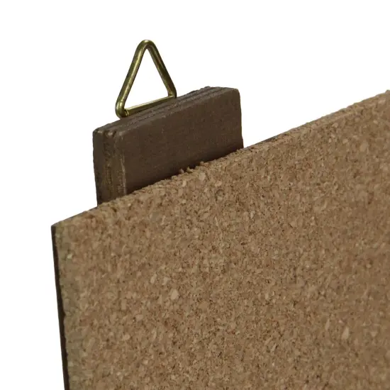 Avon 24" Black Hanging Combination Chalkboard, Corkboard, and Hooks {3}