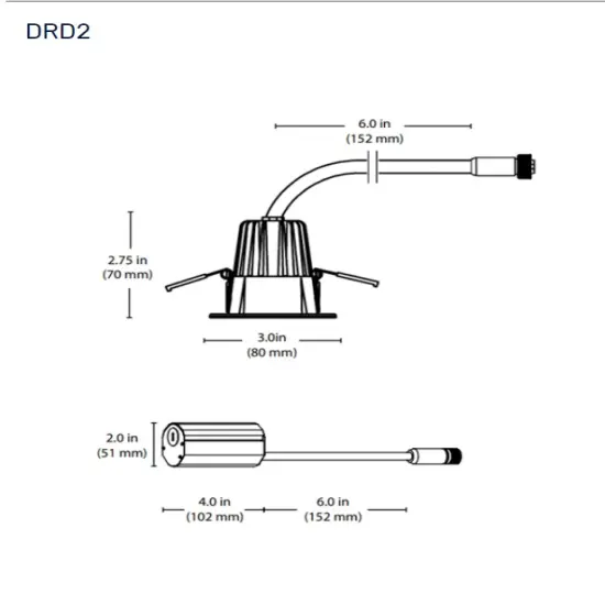 NICOR 2-inch Round LED Recessed Downlight in White, 4000K {2}