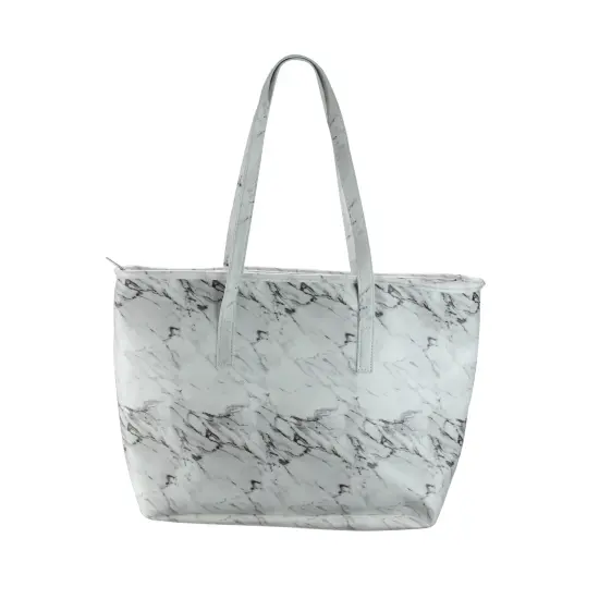 Wild Eye 17" Iceware White Marble Insulated Lunch Tote Bag {1}