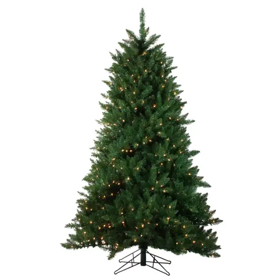Northlight 7.5' Pre-Lit Medium Montana Pine Artificial Christmas Tree - Clear Lights Green {3}