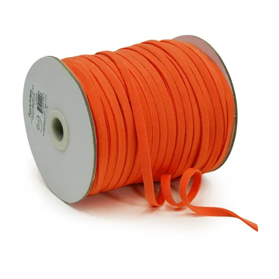 1/4" Ultra Soft Knit Elastic Band - 100 Yard Spool Orange {1}