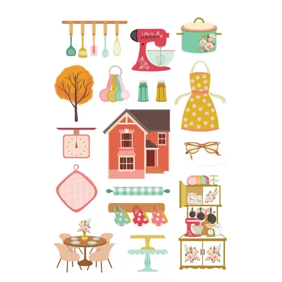 Simple Stories Sticker Book 12/Sheets-What's Cookin'? {3}