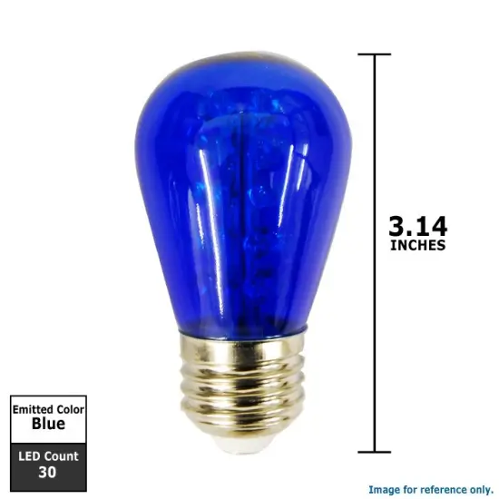 SUNLITE 1.7w 120v Sign S14 30LED E26 Blue LED Light Bulb {3}