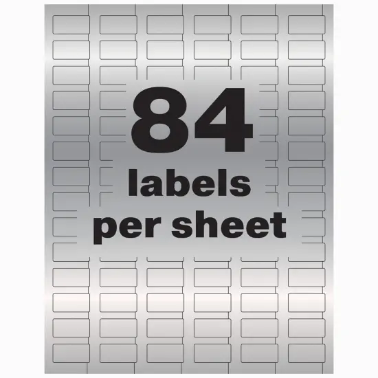 Avery PermaTrack Metallic Asset Tag Labels, 1/2" x 1", 672 Asset Tags (60519) {6}