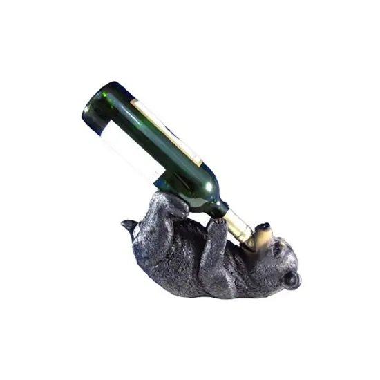 Playful Bear Cub Wine Bottle Holder Kitchen Decor {3}