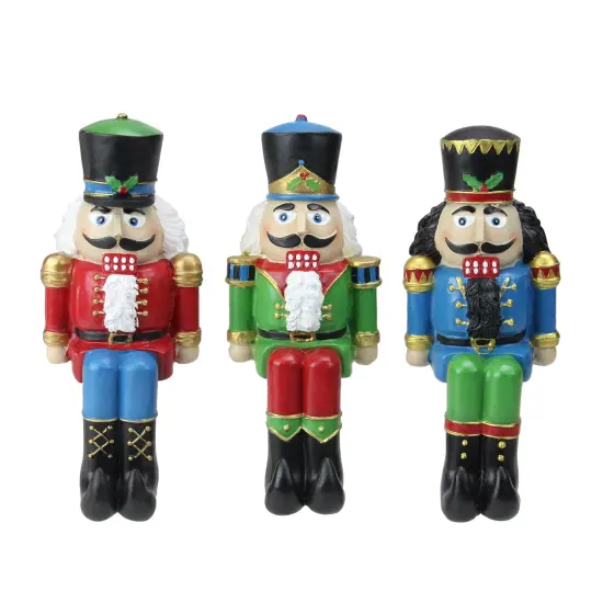 Northlight Nutcracker Christmas Stocking Holders - 5" - Set of 3 Red {1}
