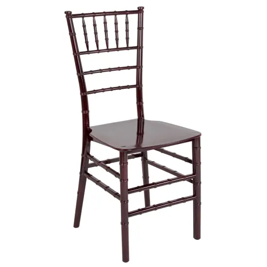 Emma and Oliver Resin Stacking Dining Chiavari Chair White {6}
