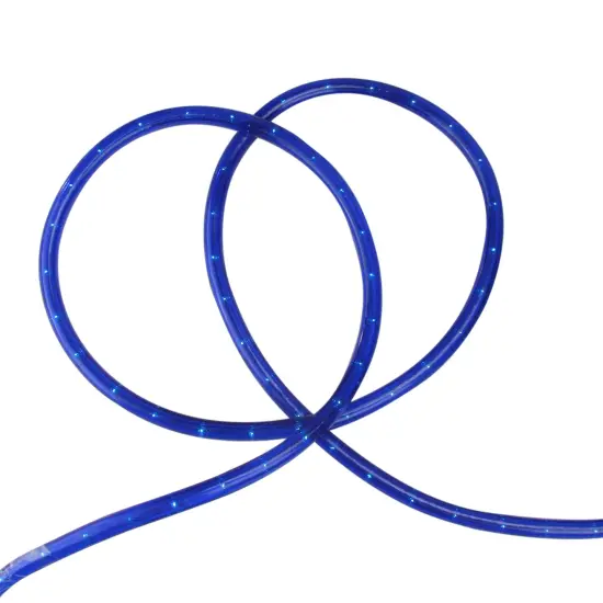 Northlight Flexible Incandescent Outdoor Christmas Rope Light - Blue - 100' Blue Wire {3}