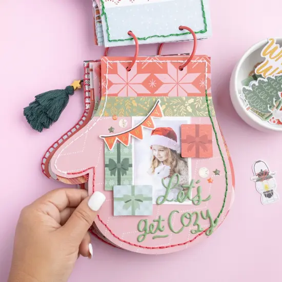 Mittens & Mistletoe Ephemera Die-Cuts 40/Pkg-Icons W/Gold Foil Accents {4}