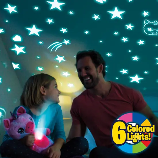 Ontel Star Belly Dream Lites, Stuffed Animal Night Light, Magical Pink and Purple Unicorn - Projects Glowing Stars & Shapes in 6 Gentle Colors, As Seen on TV {7}
