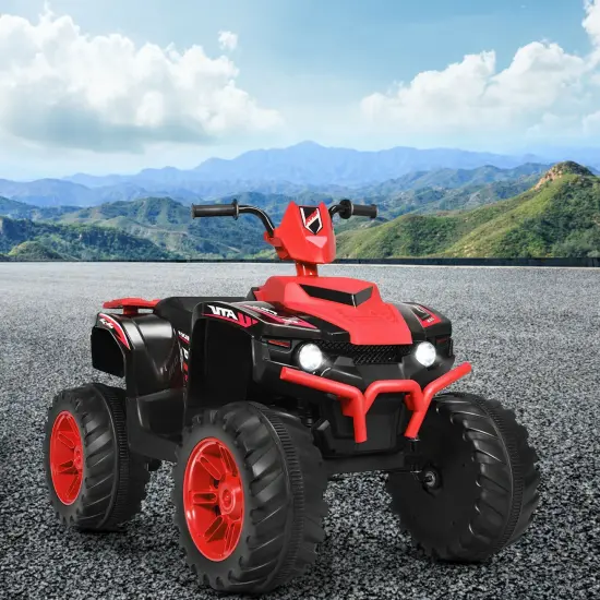Iron Kids ATV Ride-On with Music, USB and 2 Speeds Red {5}
