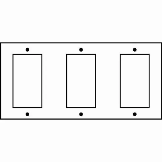 SUNLITE 3 Gang Decorative Plate Ivory Color E303I {2}