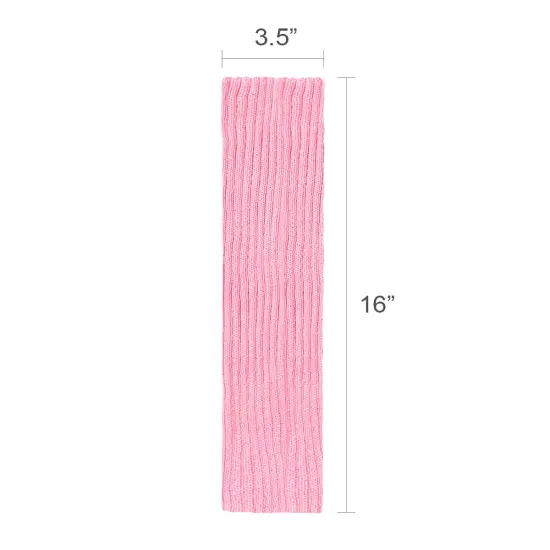 Wrapables 80's Style Neon Fluorescent Ribbed Leg Warmers Pink {5}