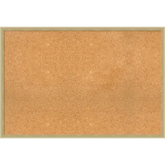 Lucie Wood Framed Corkboard, Natural Cork Lucie Champagne {1}