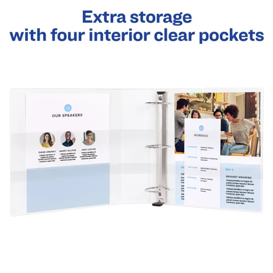 Avery Heavy-Duty View 3 Ring Binder, Extra Wide, 2" EZD Rings, 1 White Binder (01320) {6}