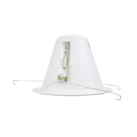 NICOR 5 in. White Recessed Shallow Cone Baffle Trim {2}