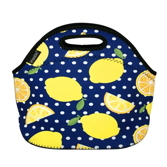 Wrapables Insulated Neoprene Lunch Bag Lemons {1}