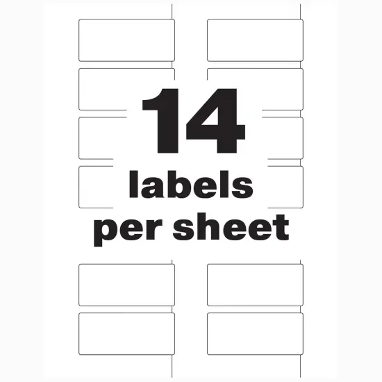Avery PermaTrack Tamper-Evident Asset Tag Labels, 1-1/4" x 2-3/4", 112 Asset Tags (60536) {6}