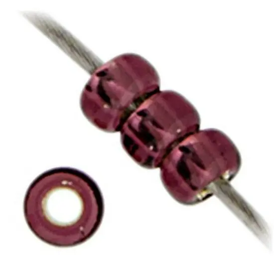 Miyuki 250g Silverlined Round Rocailles Seed Beads, 11/0 Dk Sm Amethyt #13 {2}