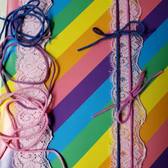 1/8" Soft Knit Elastic Cord - 100 Yard Spool Yellow {7}