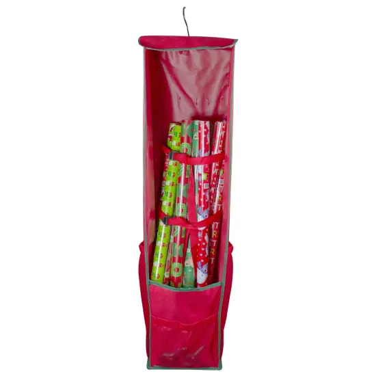 Northlight 36&rdquo; VerticalHanging Christmas Decoration Organizer Storage Bag - 36" -Red and Green {3}