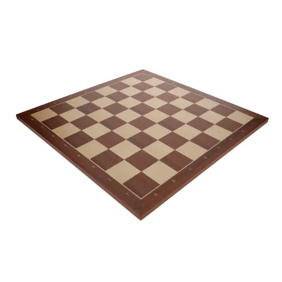 WE Games Mahogany Stained Wooden Chess Board, Algebraic Notation,19.75 in. {3}