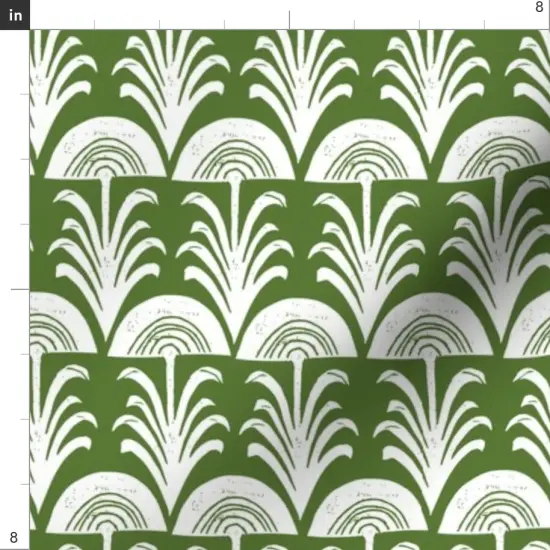 Various Fabrics by the Yard or Fat Quarter Block Print Arch Floral Botanical Rustic Leaves Hand Drawn Line Drawing Custom Printed Fabric by Spoonflower {4}