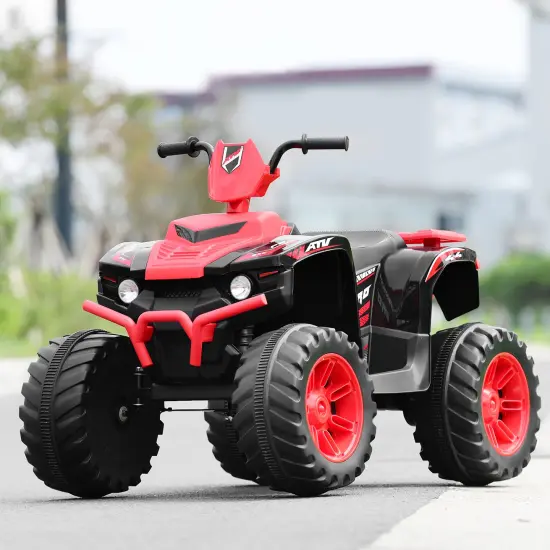 Costway 12V Kids 4-Wheeler ATV Quad Ride On Car w/ LED Lights MusicUSB {9}