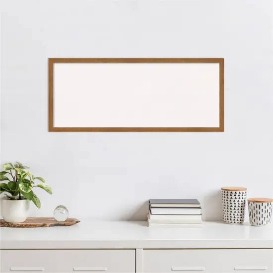 Carlisle Narrow Wood Framed Corkboard, White Cork Blonde {4}