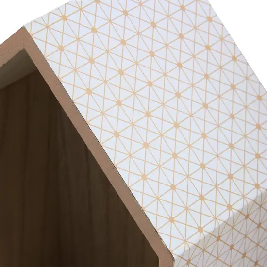 Kaemingk House Shaped Table or Wall Deep Shadow Boxes - 15.5" - Set of 3 Brown {3}