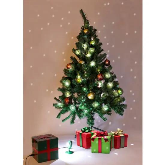 Chelsea Home Imports Magical Falling Snow Christmas Tree "Light Flurries" Projector Clear {3}