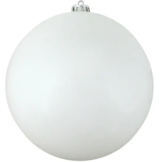 Northlight Shiny Commercial Shatterproof Christmas Ball Ornament 10" (250mm) - Winter White {1}