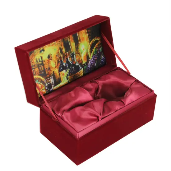 Ne'Qwa 5.75" Ne'Qwa "Peppermint Skates" Glass Christmas Wine Stopper White {3}