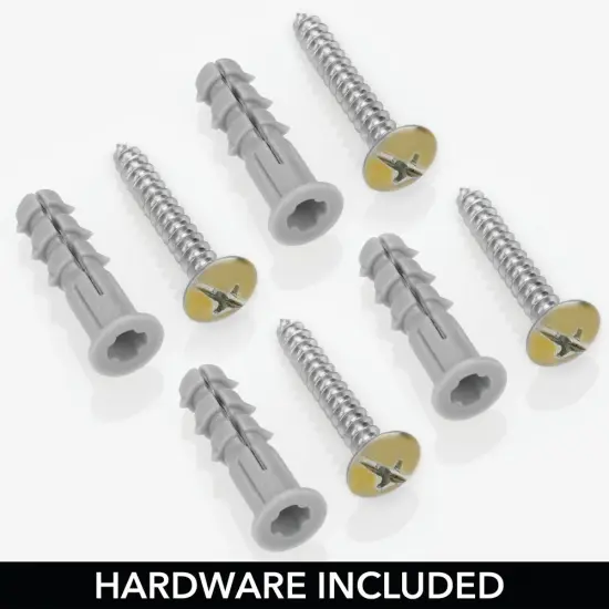 mDesign Steel Wall Mount Towel Rack with 6 Compartments {3}