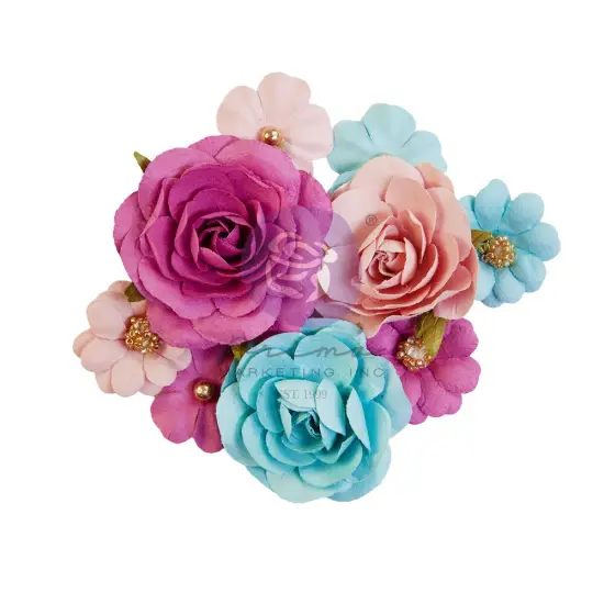 Postcards from Paradise Collection Flowers - Tropical Paradise - 9 pcs / mulberry paper Scrapbook Supplies Material For Craft Notebooksdecoupage Album Journals Planners Art Journaling Bullet {1}