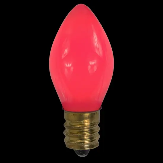Northlight Opaque C7 Incandescent Christmas Replacement Bulbs - Pink - Pack of 25 {1}