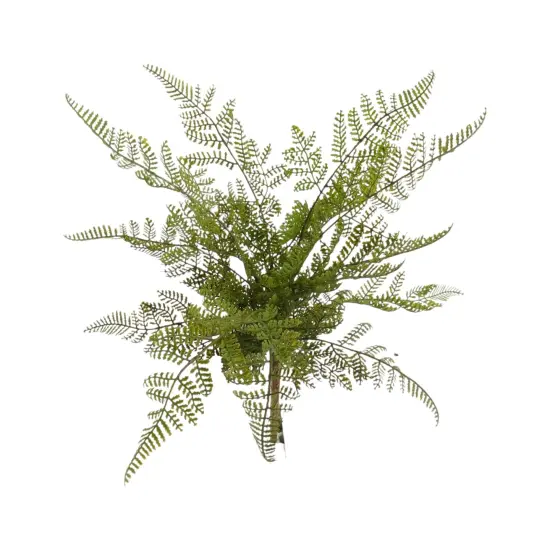 12-Pack: 17" UV Leather Leaf Bush with Lifelike Fronds, Floral Home by Artificial Flowers {1}