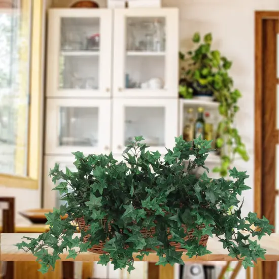 12-Pack: 13" Mini English Ivy Bush with 176 Silk Leaves, Floral Home by Artificial Flowers {4}