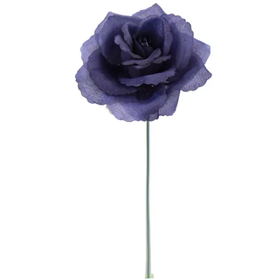 50-Pack: Navy Blue Rose Picks, 8" Stems, 3" Wide, Floral Home by Artificial Flowers {2}