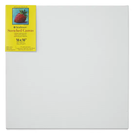 Strathmore 300 Series Stretched Cotton Canvas - 3/4" Profile, 16" x 16" {1}