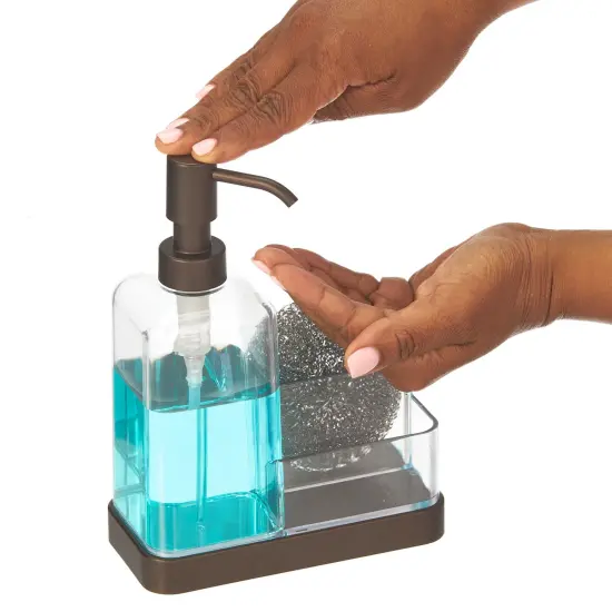 mDesign Plastic Kitchen Sink Countertop Hand Soap Dispenser {2}