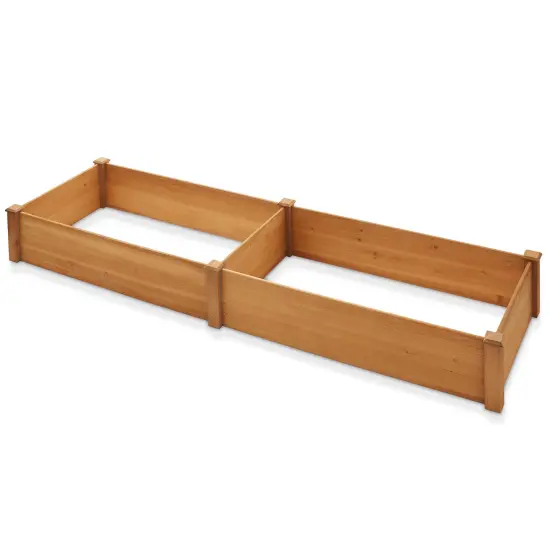 Casafield Outdoor Raised Garden Bed - Wooden Planter Box for Vegetables, Grass, Lawn and Yard - Natural {3}