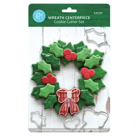 Wreath Centerpiece 4 PC Cookie Cutter Set {1}