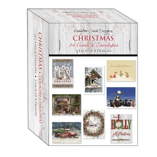 Country Christmas - Large Boxed Christmas Card Assortment {3}