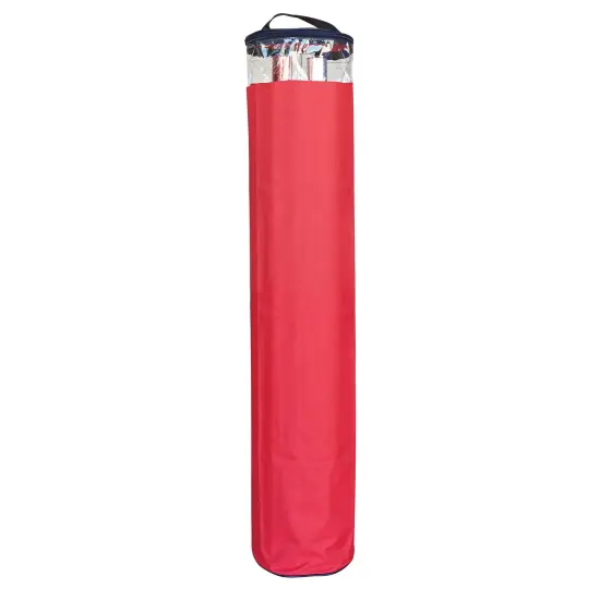 Simple Living Zip Up Christmas Gift Wrap Storage Tube Bag - 40" - Red and Black {1}