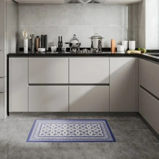 20" X 39" Blue Geo Anti-Fatigue Mat {2}