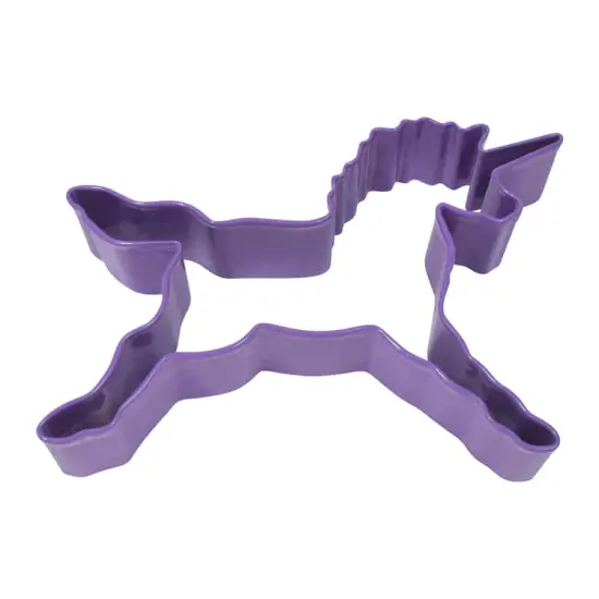 Unicorn Cookie Cutter (Purple, 5.25") {1}