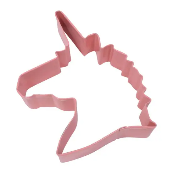 Unicorn Head Cookie Cutter (Pink, 4.75") {1}