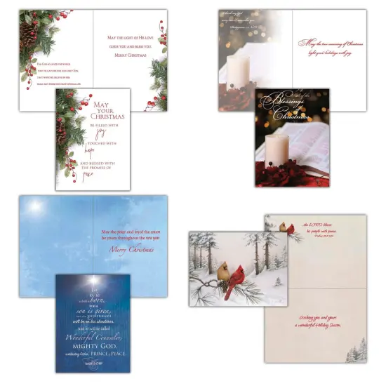 Large Boxed Christmas Card Assortment- Blessings of Christmas - 24 cards and envelopes {2}